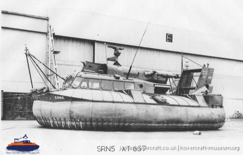 SRN5 with the Royal Navy -   (submitted by The <a href='http://www.hovercraft-museum.org/' target='_blank'>Hovercraft Museum Trust</a>).